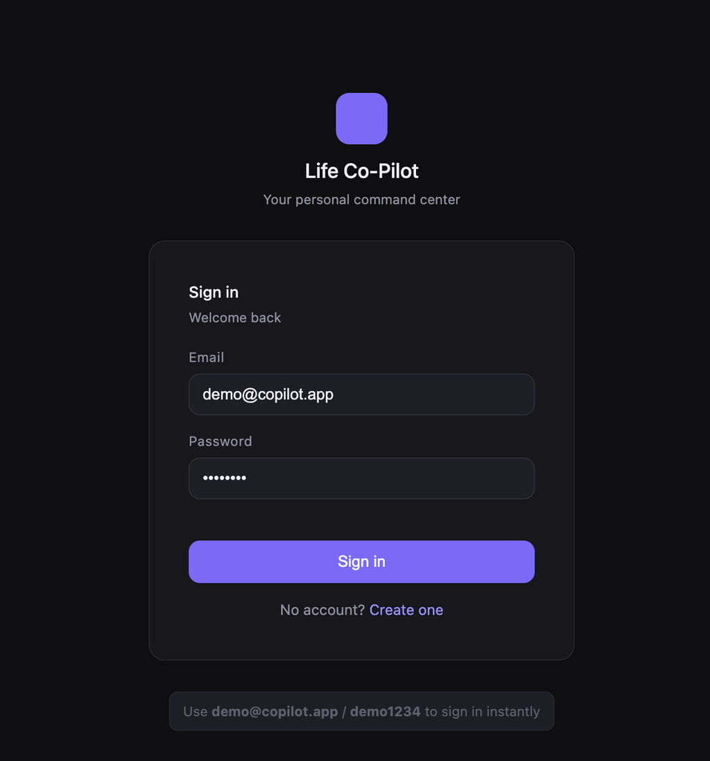 Life Copilot -digital assistant